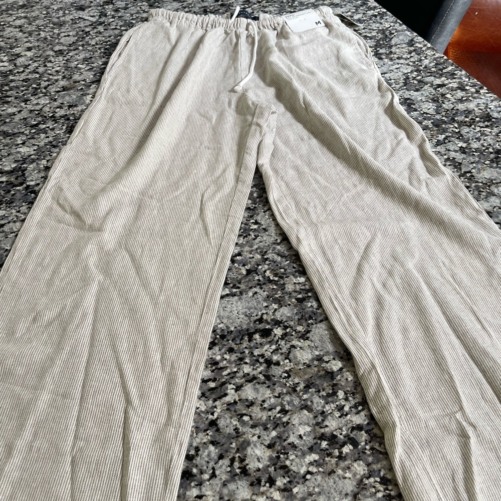 Aeropostale Beige Wide-Leg Pants
